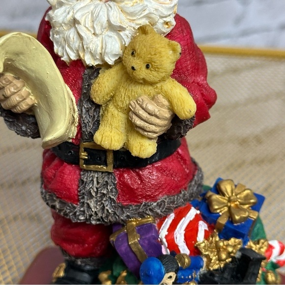 SANTA CLAUSE Stocking Holder 7 Inches Tall Christmas Holiday - Picture 4 of 16